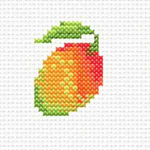 Free-Beginner-Friendly-Embroidery-Cross-Stitch-Patterns-mango-mini-design.